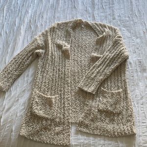 Long Flowy Sweater - Cream